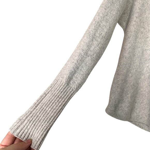 Eddie Bauer Sleepwear Soft Terry Gray Mockneck Sweater Loungewear Top Size XS - Picture 4 of 8